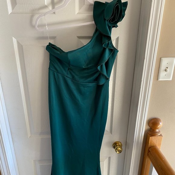 Emerald Green Shein Size L (8-10) Semi-Formal, Formal, Prom, Wedding Guest dress - Picture 1 of 5